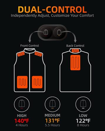 Жіноча грівачка з підігрівом - тепла жилетка з акумулятором 7.4V, жилетка для полювання. Чорний колір, розмір L