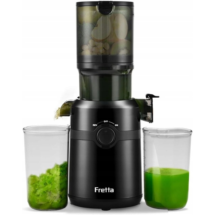 Повільна соковижималка Fretta V1 200 Вт, 108 мм, Tritan, без BPA