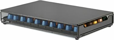 Утримувач для капсул кави HiveNets, коробка-висувна для Nespresso, на 60 капсул, червоний (Getaway Solids)
