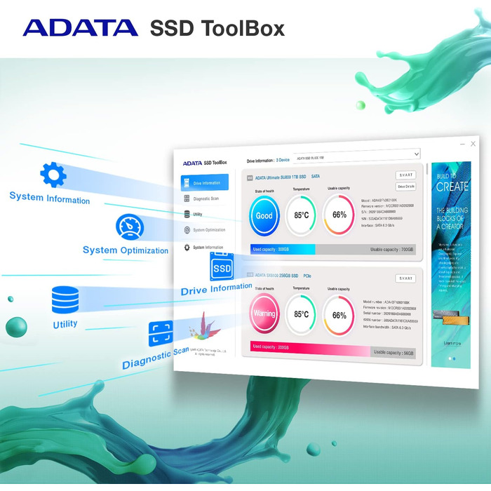 SSD ADATA Legend 710 M.2 1TB PCIe Gen3x4 NVMe 2280 (2400/1800 MB/s) – Чорний