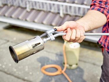 CFH Flame Gun PZ 6000 incl. Piezo Ignition and Gas Hose - Weed Burner Gas Application with 3/8