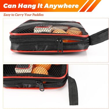 Набір для настільного тенісу, преміум якість: 2 ракетки, 3 м'ячі, сумка. Підходить для початківців, досвідчених гравців та сімейного дозвілля