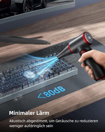 Електричний повітряний пилосос Koonie, набір для чищення CD09, з LED-підсвічуванням, для ноутбуків та ПК