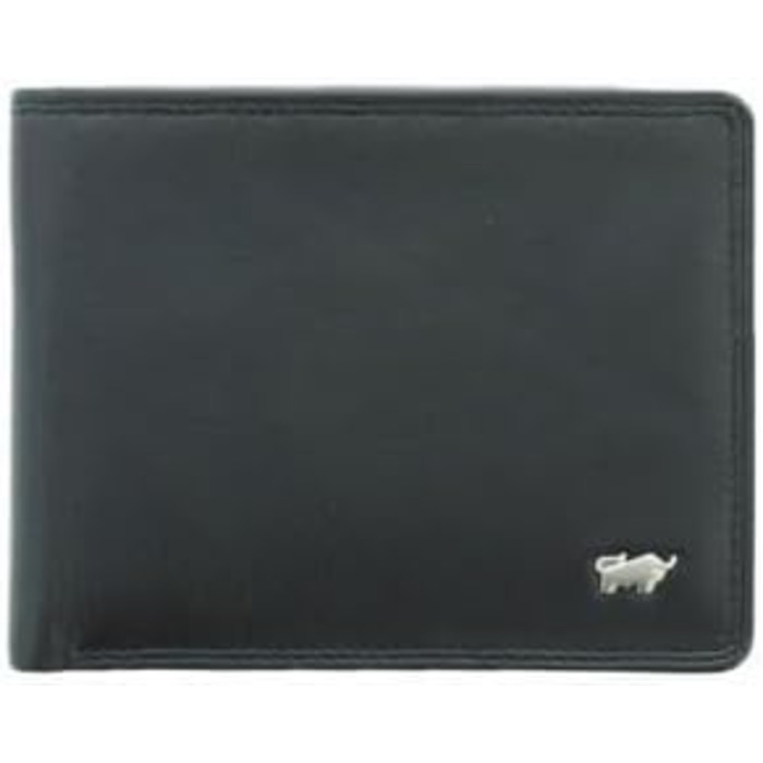 BRAUN BÜFFEL - Men's Wallet made from genuine cowhide Golf 2.0 - Slim wallet with 4+3 card slots - Timeless classic wallet with coin pocket - Elegant Black