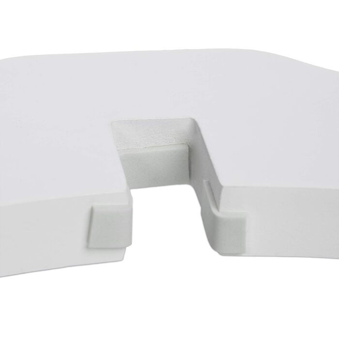 Захисне ворота для собак Relaxdays, 70x154 см, 3 панелі, складане, з ніжками, біле, MDF