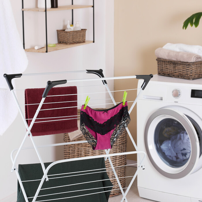 Relaxdays Folding Clothes Drying Rack
