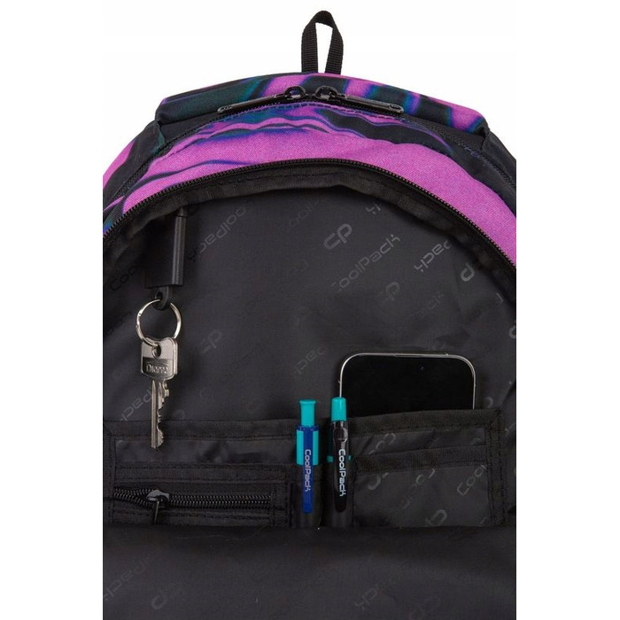 Великий багатосекційний шкільний рюкзак CoolPack, колір: аметист