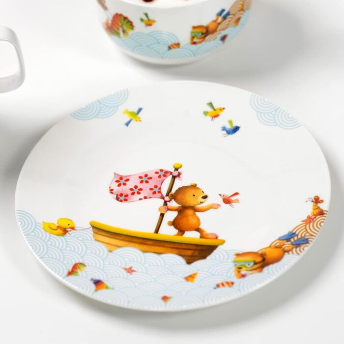 Набір дитячого посуду Villeroy & Boch Kinderbesteck, 4 предмети (тарілка, кольоровий)