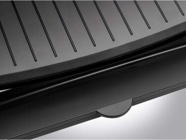 George Foreman 25800 Grill with Grill Plate, Cooktop & Toaster - Fast Heating & Easy Cleaning, Black
