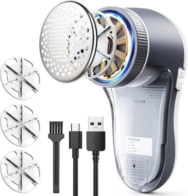 Електричний видалення ворсу POPCHOSE: для одягу, меблів, диванів. 6-лезовий триммер для видалення котушок та ворсу