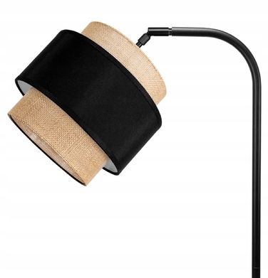 Підлогова лампа Glimex Modern E27 60 Вт, бежевий, коричневий, чорний