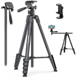 Штатив горизонтальний CAMBOFOTO 185 см для iPhone/камери, гнучкий, для відеозйомки, з сумкою