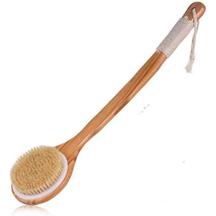 Bath Brush Natural Bristles Bath Brush Peeling Wood Body Massage Shower Brush Woman Man Skincare Dry Body Brush