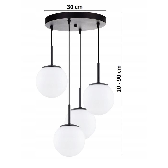 Підвісна люстра Elko-Lighting Milo, 4 точки освітлення, цоколь E27