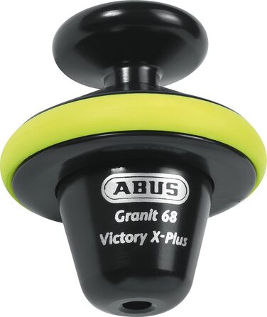 Замок на гальмівний диск ABUS Granit Victory Xplus 68 з сигналізацією, 14 мм, жовтий – захисний мотозамок для мотоцикла