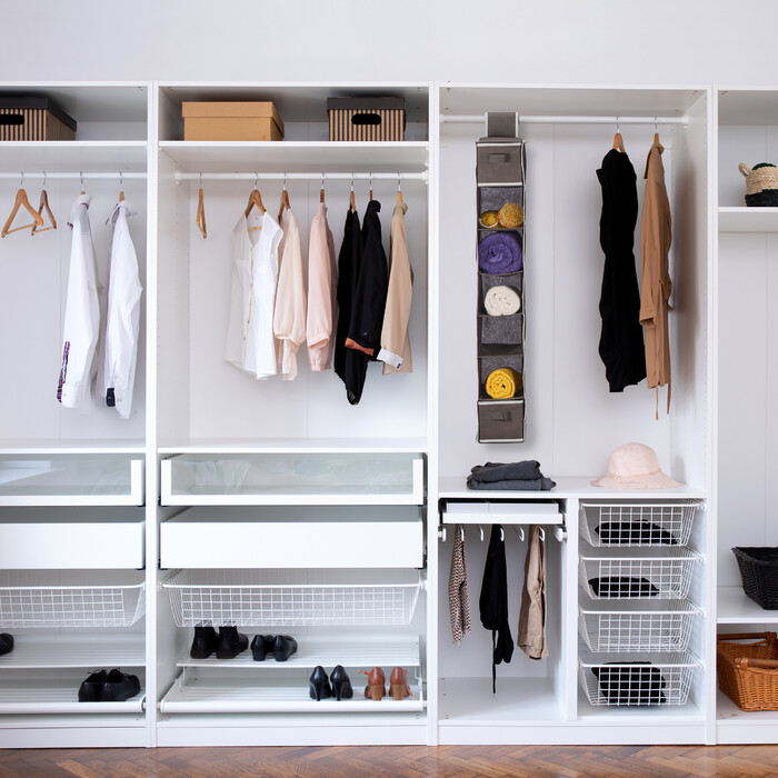 Relaxdays Hanging Shelf Closet Organizer with 7 Compartments