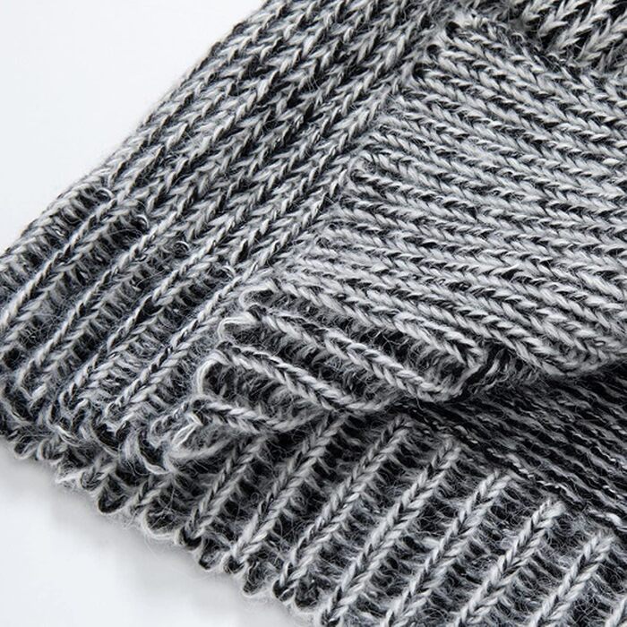 Чоловіча в'язана жилетка кардиган з бавовни, тепла чоловіча толстовка з капюшоном та ґудзиками, чоловічі в'язані жилети, зимові теплі світшоти, однотонні, грубий в'яз, стильний жакет для осені та зими, колір сірий, розмір L