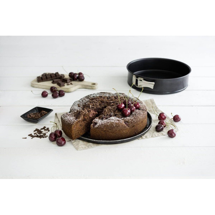 Форма для випічки Zenker Springform Ø 24 см з двома днами, з антипригарним покриттям, для сапкових тортів та пирогів, 1 шт.