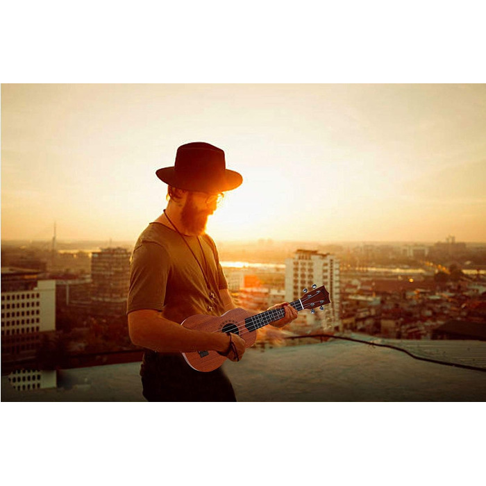 Укулеле Everjoys Sopran 21 дюйм: стартовий набір для дорослих з чохлом, тюнером, нотами та плектром