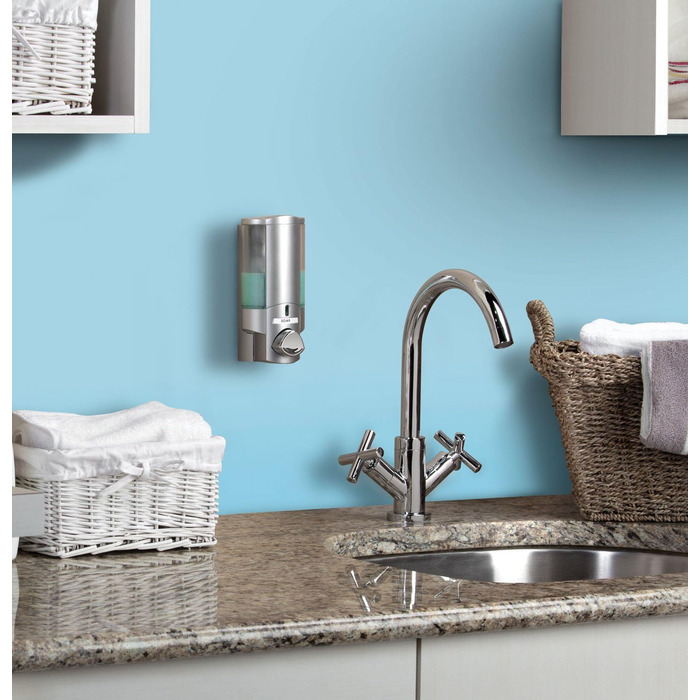 Дозатор мила Better Living Aviva для 1 флакона, сатиновий срібло, 1-камерний