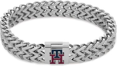 Чоловічий браслет Tommy Hilfiger з нержавіючої сталі, срібний, 19 см, 2790462