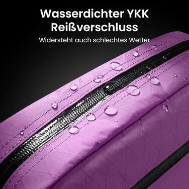 Сумка-слінг tomtoc Anti-Diebstahl 3.5L з RFID-захистом для Switch, iPad mini | Водовідштовхувальна | для чоловіків та жінок | EDC, подорожі, повсякденне використання | X-pac Lila