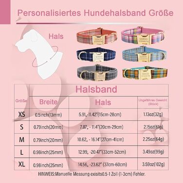 Персоналізоване собаче ошийник з металевою застібкою: з іменем та номером телефону. Регульовані розміри для собак середніх та великих порід.