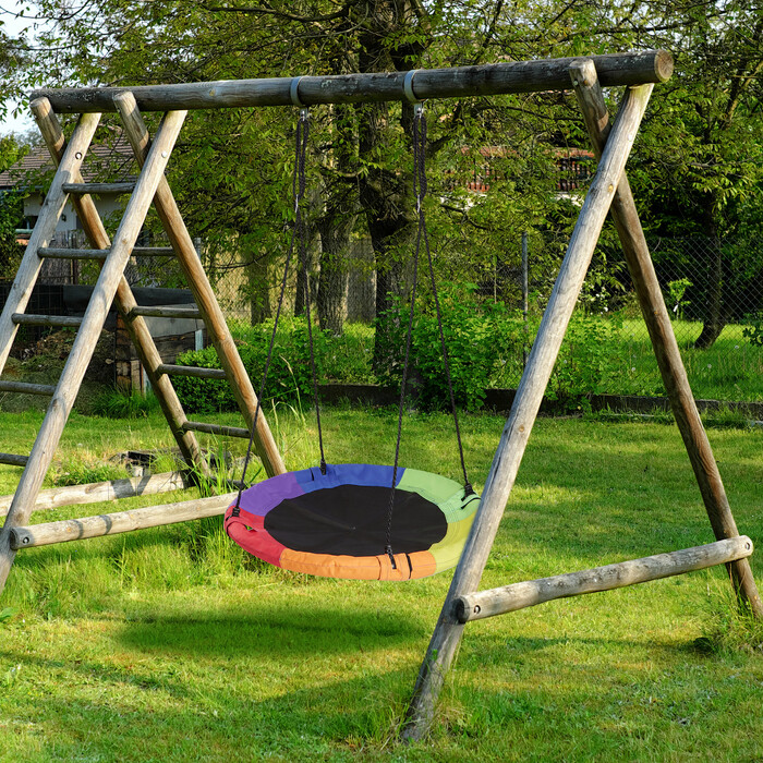 Relaxdays Colorful Hanging Nest Swing Ø 100 cm