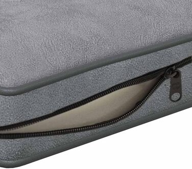 Софа для собак VidaXL сірого кольору 72x45x30 см, м'яка лежанка для домашніх тварин