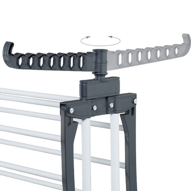 Relaxdays Clothes Rail Tower with Wheels