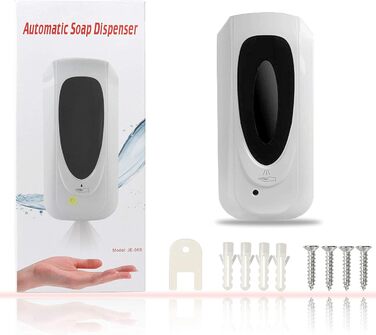 Jewaytec Automatic Hand Sanitizer Dispenser 1000ml, Wall Mount Electric Automatic Soap Dispenser with Sensor, Alcohol Spray Device Hand Sanitizer Dispenser with Sensor for Home Commerce