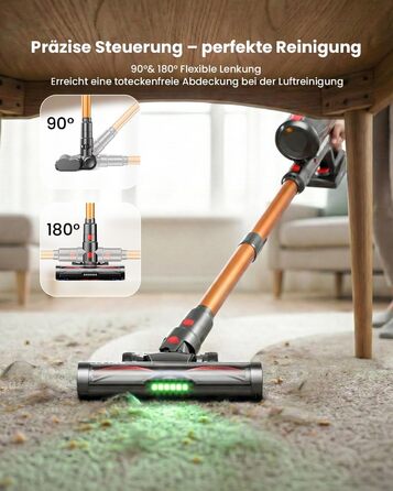 Бездротовий акумуляторний пилосос 600W з потужністю всмоктування 50KPA, 70 хвилин роботи, самостійна парковка, антизаплутана щітка та LED-дисплей, 8-ступенева фільтрація, кріплення на стіну, для шерсті тварин/килимів/твердих поверхонь/автомобіля (фіолетов