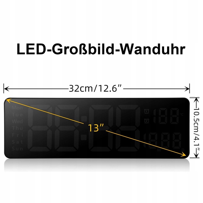 Цифровий LED годинник 13
