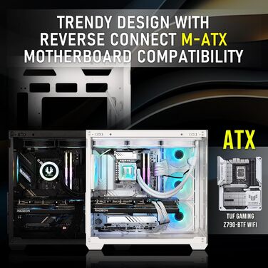 Корпус ПК BitFenix CETO Premium Edition Mid Tower White з підсвічуванням 4ARGB