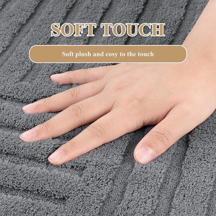 Килим для вітальні 160x230 см, великий пухнастий з коротким ворсом, миючий, сучасний, з 3D ефектом, нековзний, для їдальні, кухні, спальні (200 см круглий, сірий)