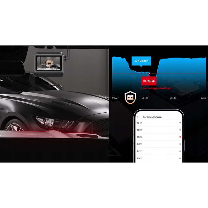 Автомобільний відеореєстратор DDPAI Z60T 4K HDR GPS (передній, салонний, задній) + комплект Hardwire Kit