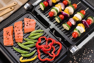 Електричний гриль Transa Electronics DualPlate, чорний, 2200 Вт, з регулюванням температури