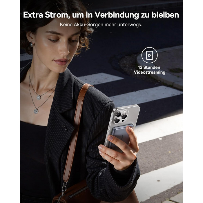 Power Bank Baseus Mini MagSafe 5000mAh з MagSafe, PD 20W, Qi2, сірий колір