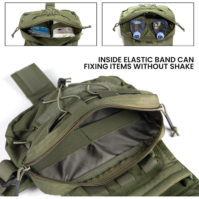 Рюкзак для собак RGN-L: місткий, для подорожей, кемпінгу та хандрингу. Підходить для середніх та великих собак. Військовий зелений.