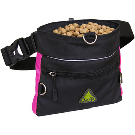 Сумка для ласощів для собак ASCO Leckerlitasche - зручна та містка сумка для дресирування, 20 x 20 см, рожева