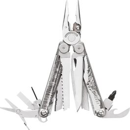 Leatherman Wave+ Мультитул - 18-в-1: мультиінструмент з нержавіючої сталі, з лезами, щипцями та кусачками - аксесуари для кемпінгу, Special Edition, сірий