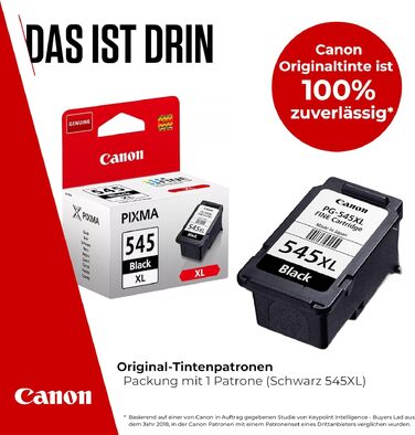 Оригінальний чорний картридж Canon PG-545XL FINE (XL), підвищена ємність, чорнильний