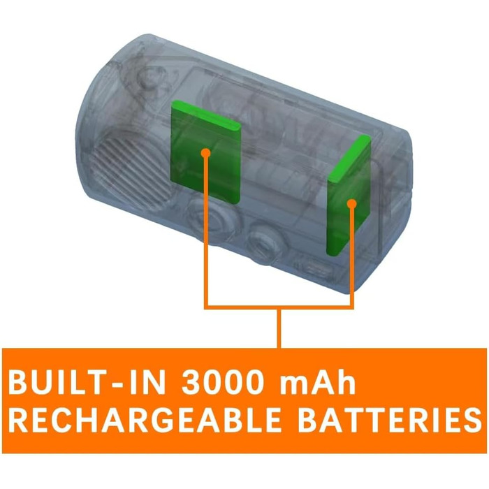 Радіо URPRO на ручному валу з AM/FM, 3000 mAh Powerbank, SOS-сигнал, LED-ліхтарик, USB-зарядний пристрій для мобільного телефону - ідеально для кемпінгу та походів