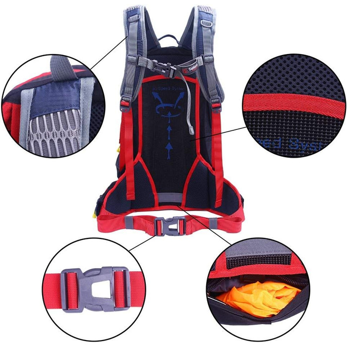 EGOGO 30L Waterproof Hiking Backpack Camping Backpack with Rain Cover Running Cycling Outdoor S2310