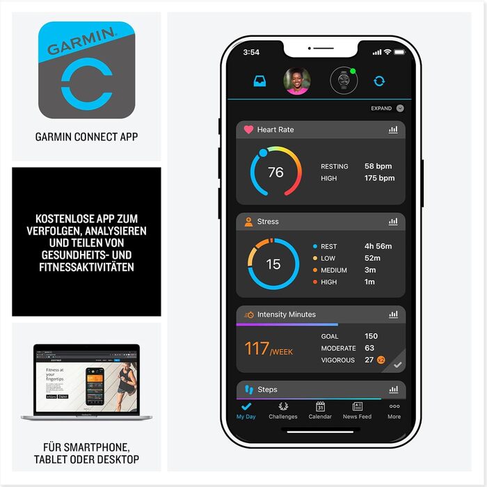 Garmin Forerunner 165 43mm: Розумний годинник для бігу з AMOLED екраном, до 11 днів роботи, 25+ спортивних функцій, рекомендації тренувань та моніторинг здоров'я