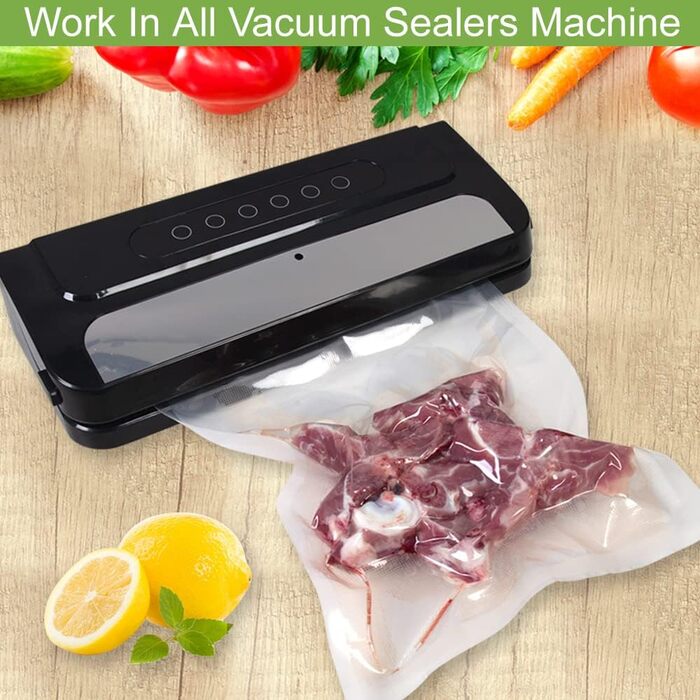 VacFreKep 200 Bag 28x40cm Vacuum Bags, Vacuum Sealer Bags for Food, BPA-Free Sous Vide Vacuum Bags, Bags for Vacuum Sealers and Foil Sealing Devices Suitable