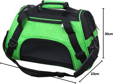 Транспортна сумка для котів та собак Levoberg: комфортна, для подорожей, розмір M (47 x 30 x 23 см)