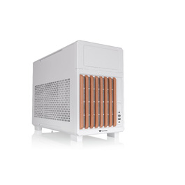 Корпус для ПК Thermaltake TR200 WS Micro-ATX/Mini-ITX, білий, підтримка СРО 360мм, 7 вентиляторів, USB-C