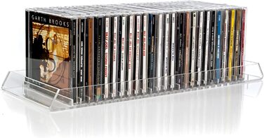 Прозорий акриловий стійка для зберігання CD Record-Happy, компактна, на 25 стандартних коробок