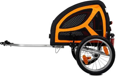 TrendPet DogBus S - Підвісний велосипедний причіп для собак з алюмінію, для малих та середніх собак